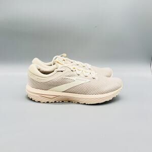 Brooks Shoes Womens 7 Beige Mesh Revel 7 Road Running Athletic Sneakers Comfort